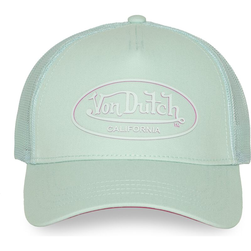 siltovka-zaoblena-zelena-snapback-rosa-log21-von-dutch