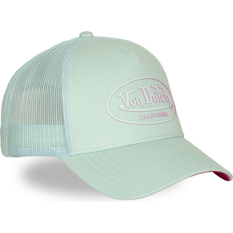 siltovka-zaoblena-zelena-snapback-rosa-log21-von-dutch