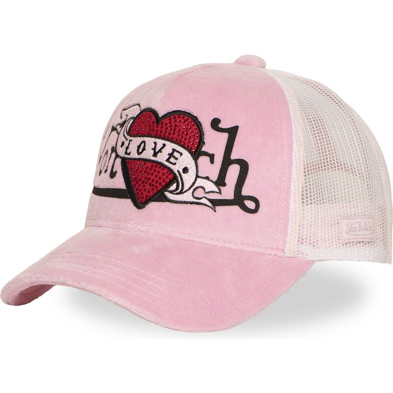 siltovka-zaoblena-ruzova-snapback-love-p-von-dutch