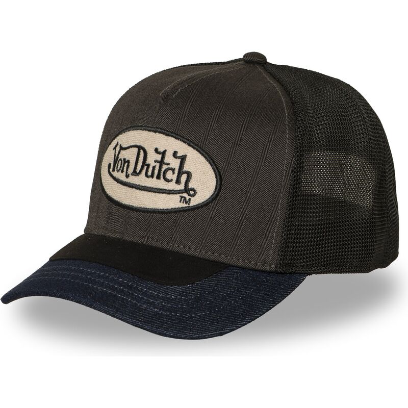 siltovka-zaoblena-siva-snapback-shield06-von-dutch