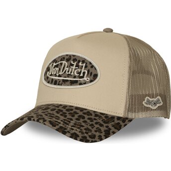 Šiltovka zaoblená béžová snapback CLA10 Von Dutch