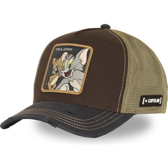 Šiltovka zaoblená hnedá snapback TAJ9 JAT Tom a Jerry Looney Tunes Capslab