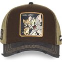 siltovka-zaoblena-hneda-snapback-taj9-jat-tom-a-jerry-looney-tunes-capslab