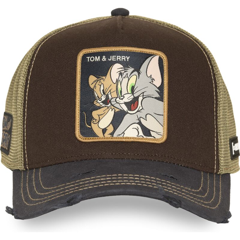 siltovka-zaoblena-hneda-snapback-taj9-jat-tom-a-jerry-looney-tunes-capslab