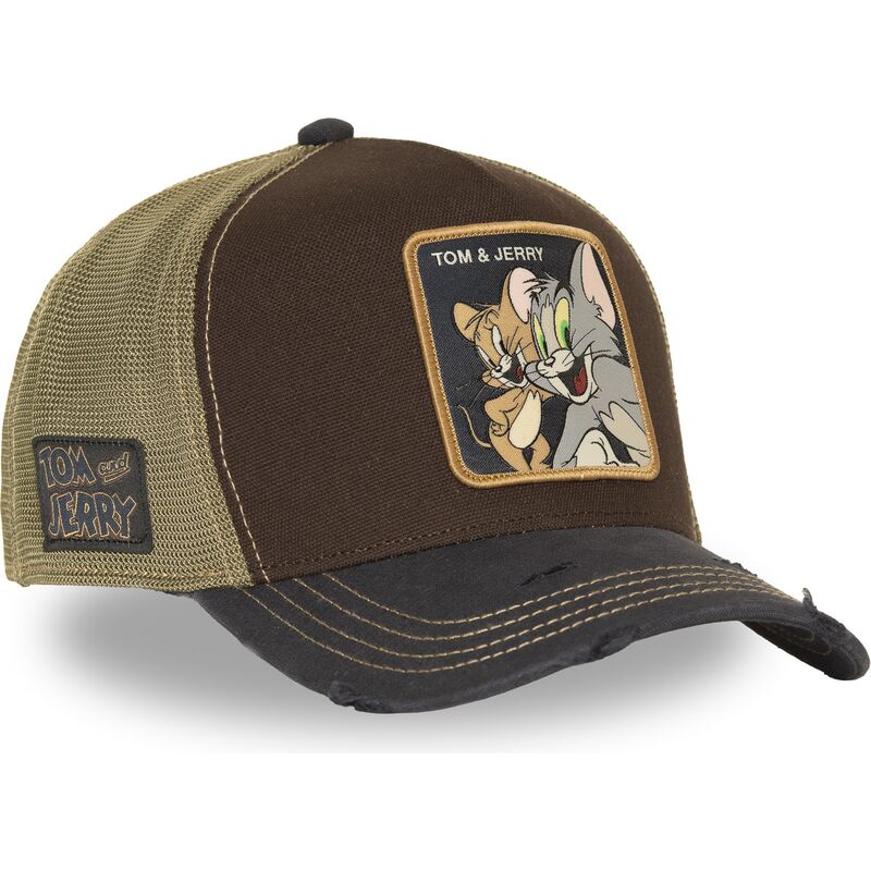siltovka-zaoblena-hneda-snapback-taj9-jat-tom-a-jerry-looney-tunes-capslab