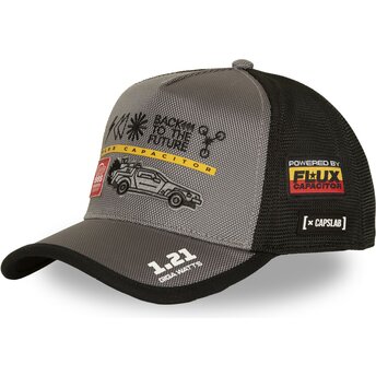 Šiltovka zaoblená sivá snapback BTF2 BTF DMC DeLorean Návrat do budúcnosti Capslab