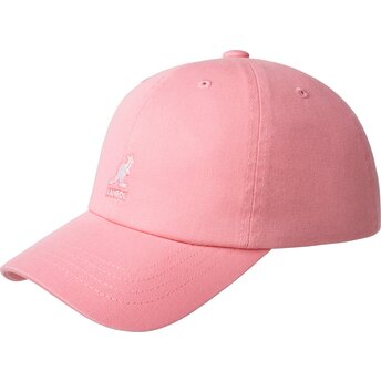 Šiltovka zaoblená ružová nastaviteľný Washed Baseball Pepto Kangol