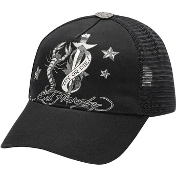 Šiltovka zaoblená čierna snapback Dagger Scorpion Ed Hardy
