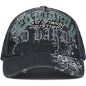 siltovka-zaoblena-cierna-nastavitelny-distressed-floral-gothic-ed-hardy