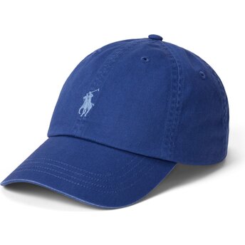 Šiltovka zaoblená tmavomodrá nastaviteľný Cotton Chino Classic Sport Polo Ralph Lauren