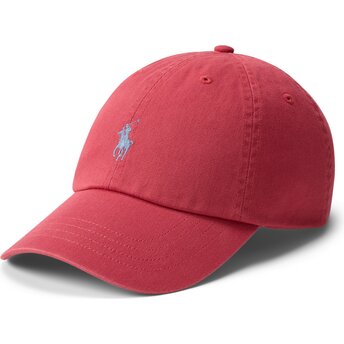 Šiltovka zaoblená červená nastaviteľný Cotton Chino Classic Sport Polo Ralph Lauren