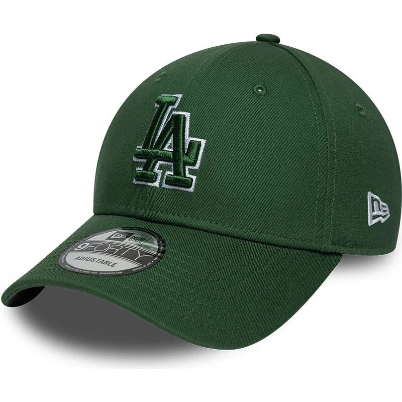 siltovka-zaoblena-zelena-nastavitelny-9forty-team-outline-los-angeles-dodgers-mlb-new-era