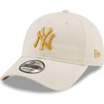 Šiltovka zaoblená béžová nastaviteľný dorado 9TWENTY League Essential New York Yankees MLB New Era
