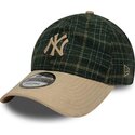 siltovka-zaoblena-zelena-nastavitelny-9twenty-mix-check-new-york-yankees-mlb-new-era