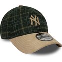 siltovka-zaoblena-zelena-nastavitelny-9twenty-mix-check-new-york-yankees-mlb-new-era