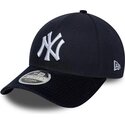 siltovka-zaoblena-tmavomodra-snapback-9forty-m-crown-cord-visor-new-york-yankees-mlb-new-era