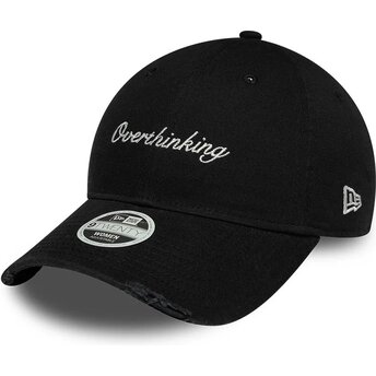 Šiltovka zaoblená čierna nastaviteľný 9TWENTY Slogan Overthinking New Era