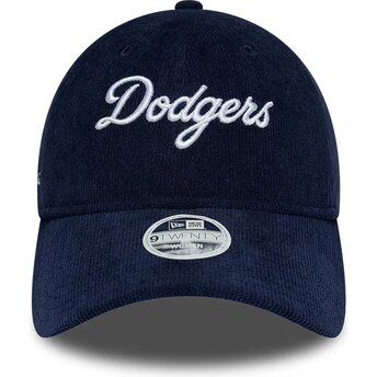Šiltovka zaoblená tmavomodrá nastaviteľný 9TWENTY Cord Script Los Angeles Dodgers MLB New Era