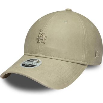 Šiltovka zaoblená béžová nastaviteľný 9TWENTY Washed PU Los Angeles Dodgers MLB New Era