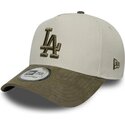siltovka-zaoblena-zelena-snapback-9forty-e-frame-suede-visor-los-angeles-dodgers-mlb-new-era