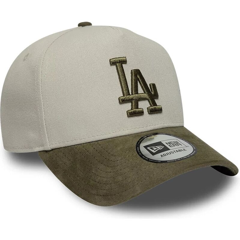 siltovka-zaoblena-zelena-snapback-9forty-e-frame-suede-visor-los-angeles-dodgers-mlb-new-era