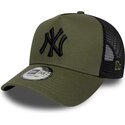 siltovka-zaoblena-zelena-snapback-a-frame-league-essential-new-york-yankees-mlb-new-era