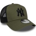 siltovka-zaoblena-zelena-snapback-a-frame-league-essential-new-york-yankees-mlb-new-era
