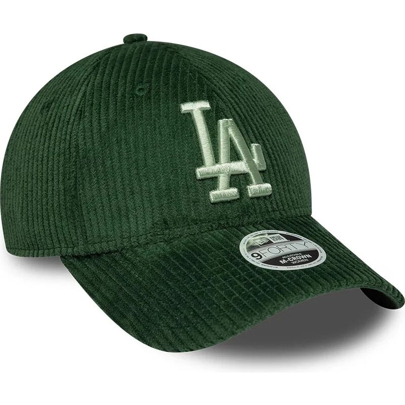 siltovka-zaoblena-zelena-snapback-9forty-m-crown-chunky-cord-los-angeles-dodgers-mlb-new-era