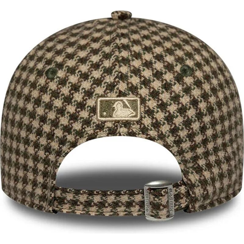 siltovka-zaoblena-zelena-nastavitelny-9forty-m-crown-houndstooth-los-angeles-dodgers-mlb-new-era