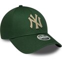 siltovka-zaoblena-zelena-nastavitelny-9forty-metallic-new-york-yankees-mlb-new-era