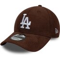 siltovka-zaoblena-hneda-snapback-9forty-entry-cord-los-angeles-dodgers-mlb-new-era