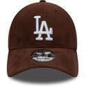 siltovka-zaoblena-hneda-snapback-9forty-entry-cord-los-angeles-dodgers-mlb-new-era