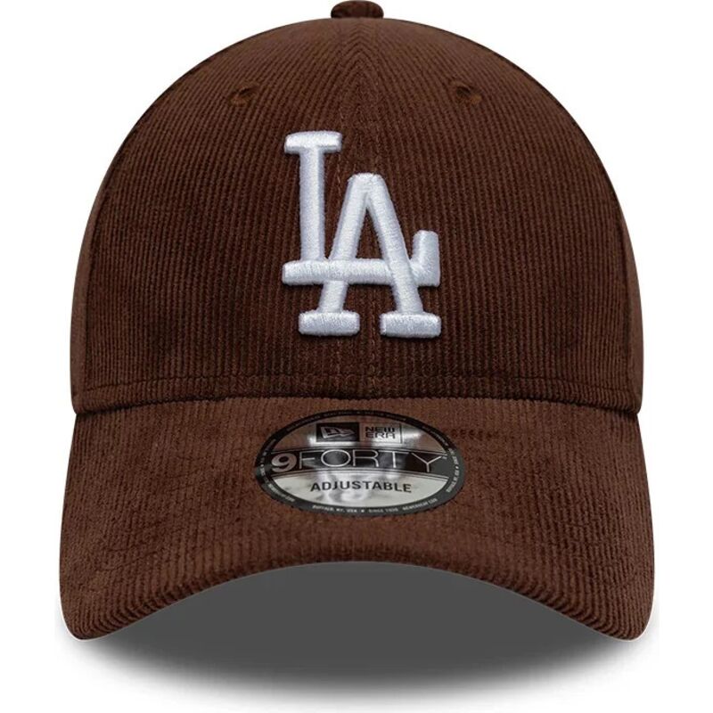 siltovka-zaoblena-hneda-snapback-9forty-entry-cord-los-angeles-dodgers-mlb-new-era
