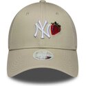 siltovka-zaoblena-bezova-nastavitelny-9forty-fruit-icon-strawberry-new-york-yankees-mlb-new-era