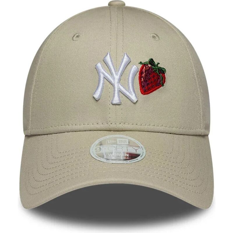 siltovka-zaoblena-bezova-nastavitelny-9forty-fruit-icon-strawberry-new-york-yankees-mlb-new-era