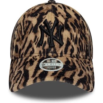 Šiltovka zaoblená leopardí nastaviteľný 9FORTY Ocelot Print New York Yankees MLB New Era
