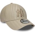 siltovka-zaoblena-bezova-nastavitelny-9forty-pu-weave-new-york-yankees-mlb-new-era
