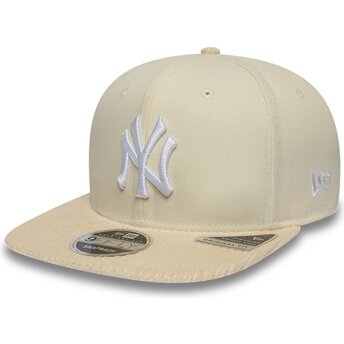 Šiltovka rovná béžová snapback 9FIFTY Cord Visor New York Yankees MLB New Era