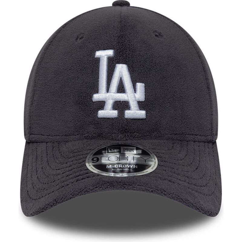 siltovka-zaoblena-siva-snapback-9forty-m-crown-fleece-los-angeles-dodgers-mlb-new-era