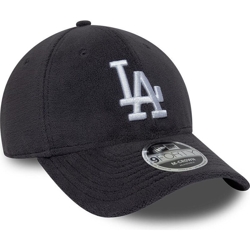 siltovka-zaoblena-siva-snapback-9forty-m-crown-fleece-los-angeles-dodgers-mlb-new-era