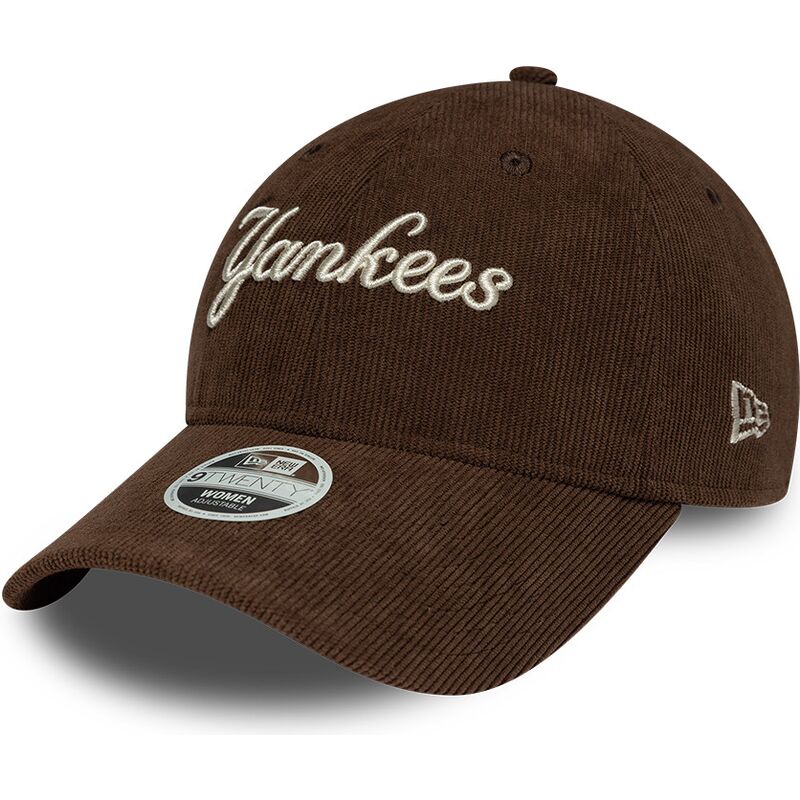 siltovka-zaoblena-hneda-nastavitelny-9twenty-cord-script-new-york-yankees-mlb-new-era