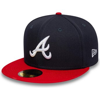 Šiltovka rovná tmavomodrá upravená 59FIFTY AC Perf Atlanta Braves MLB New Era