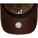 siltovka-zaoblena-hneda-nastavitelny-9twenty-mix-check-los-angeles-dodgers-mlb-new-era