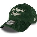 siltovka-zaoblena-zelena-nastavitelny-9twenty-a-frame-cord-script-los-angeles-dodgers-mlb-new-era