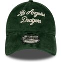 siltovka-zaoblena-zelena-nastavitelny-9twenty-a-frame-cord-script-los-angeles-dodgers-mlb-new-era