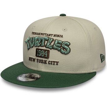 Šiltovka rovná zelená snapback pre deti 9FIFTY Tortugas Ninja New Era