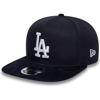 Šiltovka rovná tmavomodrá snapback 9FIFTY Cord Visor Los Angeles Dodgers MLB New Era