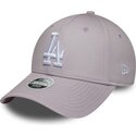 siltovka-zaoblena-fialova-nastavitelny-9forty-league-essential-los-angeles-dodgers-mlb-new-era