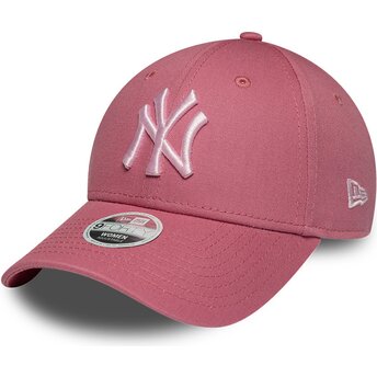 Šiltovka zaoblená ružová nastaviteľný 9FORTY League Essential CAS New York Yankees MLB New Era