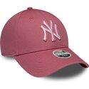 siltovka-zaoblena-ruzova-nastavitelny-9forty-league-essential-cas-new-york-yankees-mlb-new-era